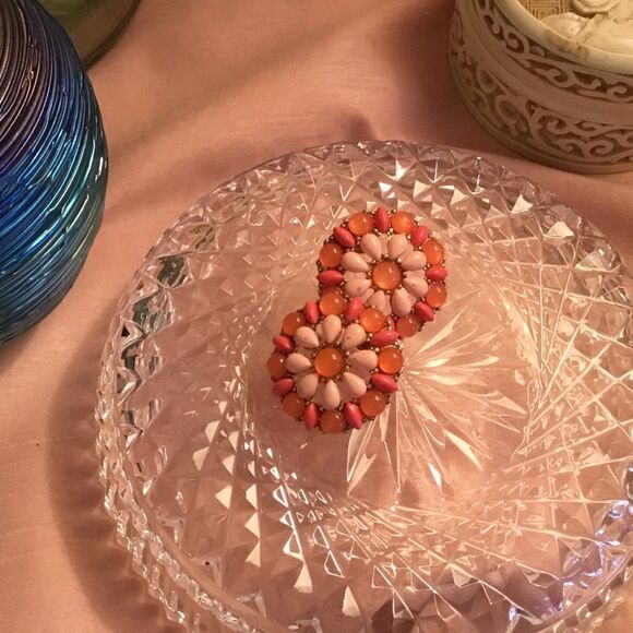 $8 ea. or 3/15. Orange and Peach Pierced Earrings - Picture 4 of 6